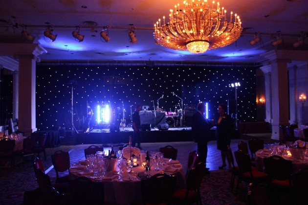 Stage Hire and Lights for a Wedding