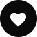 love heart button